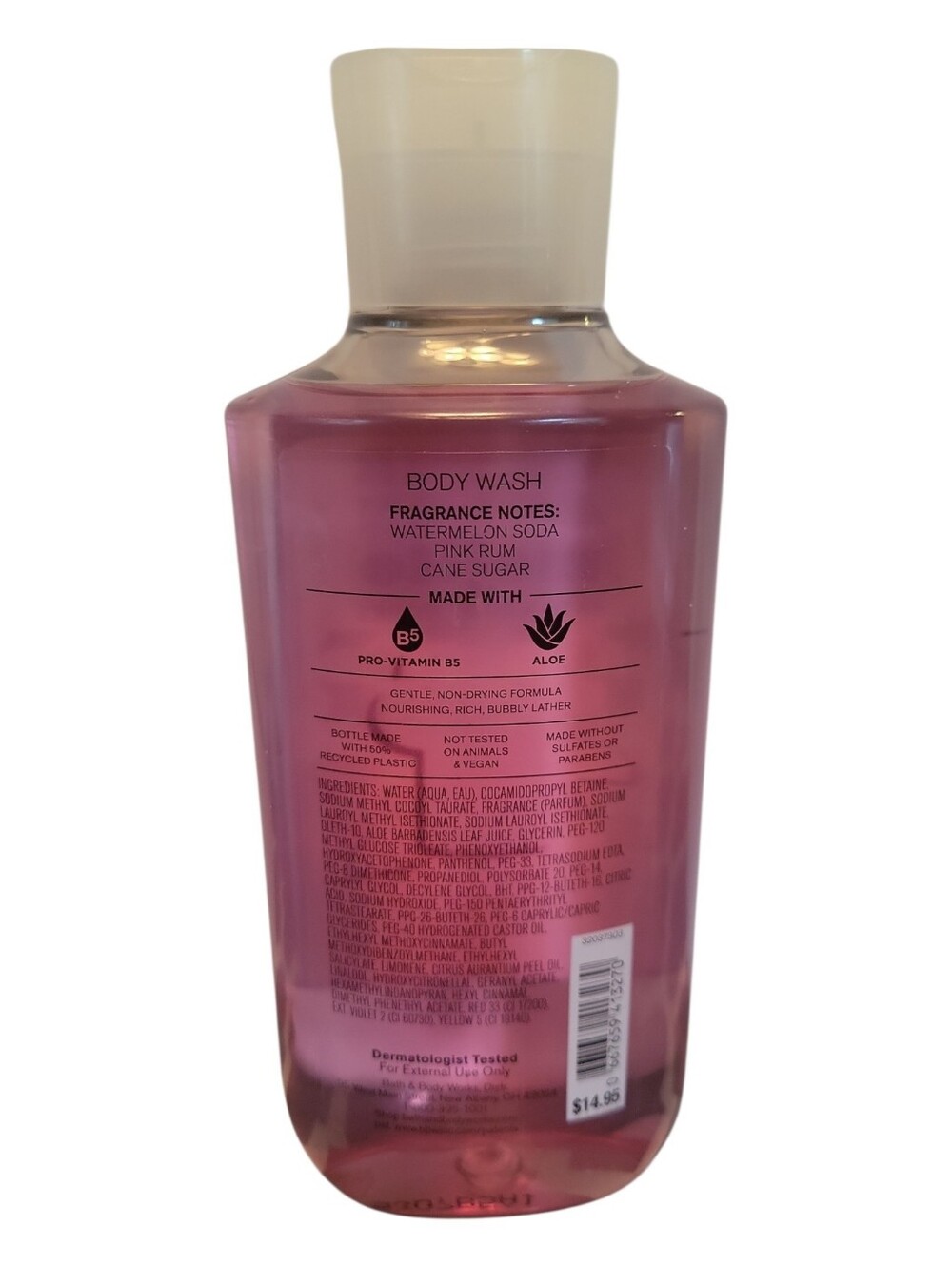 Bath& Body Works Watermelon Mojito Body Wash - Picture 2 of 4